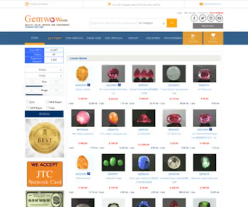 Gemwow.com(Buy Gemstone) Screenshot