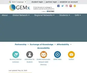 GemXelectives.org(Global educational exchange in medicine and the health professions) Screenshot