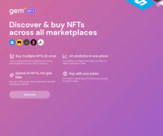 Gem.xyz(The NFT Marketplace Aggregator) Screenshot