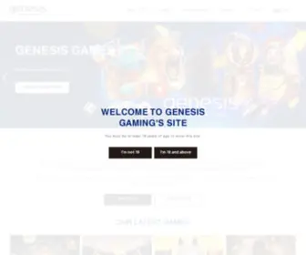 Gen-Game.com(Genesis Gaming Inc) Screenshot