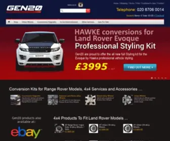 Gen20.co.uk(Conversions for Range Rovers) Screenshot