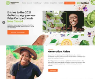 Genafrica.org(Generation Africa) Screenshot