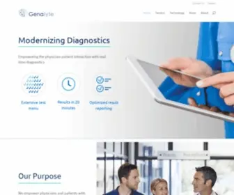 Genalyte.com(Genalyte) Screenshot