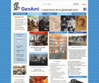 Genami.org(GENEALOGIE JUIVE) Screenshot