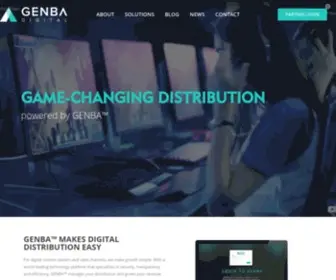 Genbadigital.com(Game-changing distribution for digital games and software) Screenshot