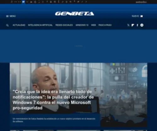 Genbeta.com(Software, descargas, aplicaciones web y móvil, desarrollo) Screenshot