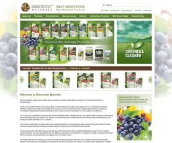 Genceutic.com(Genceutic Naturals) Screenshot