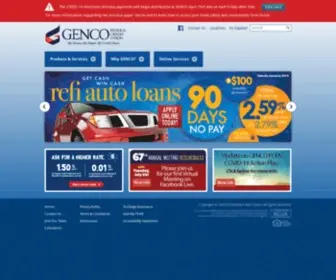 Gencofcu.org(GENCO Federal Credit Union) Screenshot