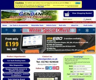 Gendan.co.uk(Gendan Automotive Products) Screenshot