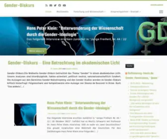 Gender-Diskurs.de(Gender Diskurs) Screenshot