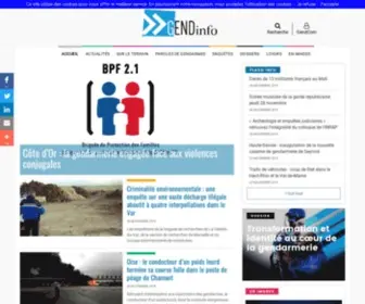 Gendinfo.fr(L'actualité de la gendarmerie nationale) Screenshot