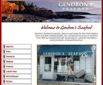 Gendronsseafood.com(Gendron's Seafood) Screenshot