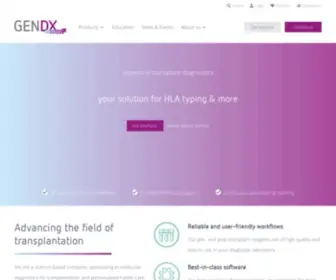 Gendx.com(Home) Screenshot