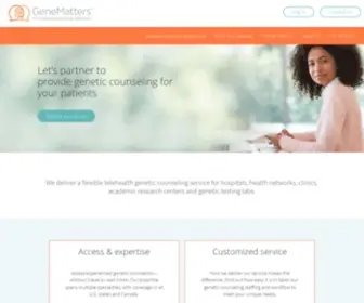 Gene-Matters.com(Genetic Counseling Company) Screenshot