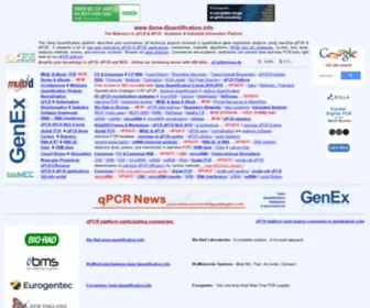 Gene-Quantification.com(Academic & industrial information platform for qPCR) Screenshot