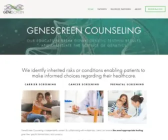 Gene-Screen.com(GeneScreen Counseling) Screenshot