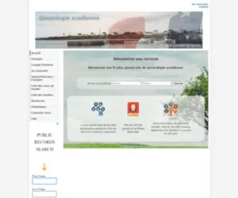 Genealogie-Acadienne.net(Généalogie acadienne) Screenshot