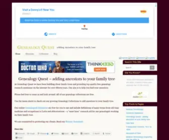 Genealogy-Quest.com(Adding ancestors to your family tree) Screenshot
