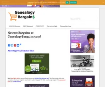 Genealogybargains.com(Genealogy Bargains) Screenshot