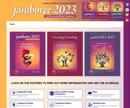 Genealogyjamboree.com(Genealogy Jamboree 2021) Screenshot