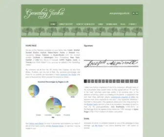 Genealogyjunkie.net(Genealogy Junkie) Screenshot