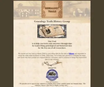 Genealogytrails.com(Genealogy Trails History Group) Screenshot