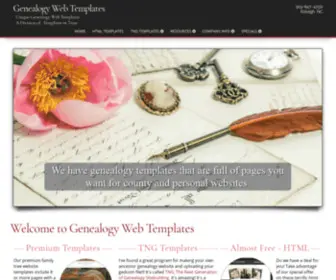 Genealogywebtemplates.com(Genealogy Web Templates) Screenshot