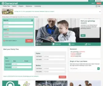 Geneanet.com(Généalogie) Screenshot