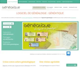Geneatique.com(Logiciel de Généalogie) Screenshot