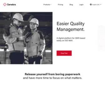 Genebraquality.com(Genebra Quality Management Software) Screenshot