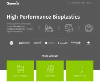 Genecis.co(Genecis Bioindustries) Screenshot