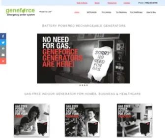 Geneforcepower.com(The Geneforce Battery Generator) Screenshot