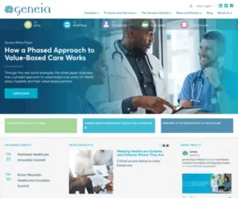 Geneia.com(Homepage) Screenshot