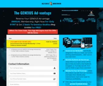 Geneiusadvantage.com(GENEIUS Ad) Screenshot