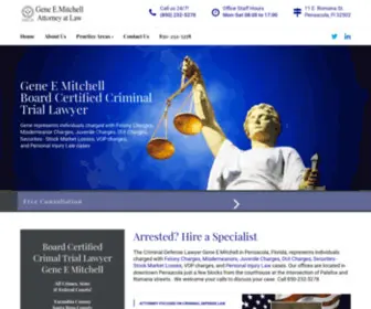 Genemitchell.org(Pensacola attorney Gene E. Mitchell) Screenshot