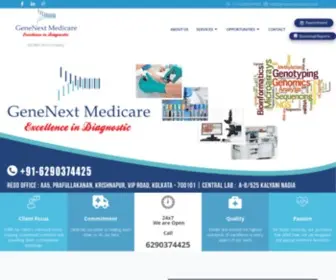 Genenextmedicare.com(Excellence in Diagnostic) Screenshot