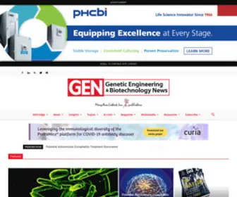 Genengnews.com(Genetic Engineering and Biotechnology News) Screenshot
