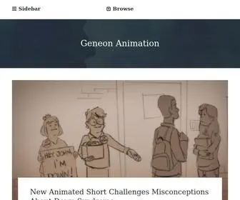 Geneonanimation.com(Geneon Animation) Screenshot