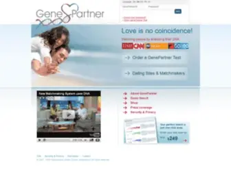 Genepartner.com(DNA dating) Screenshot