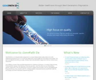 Genepathdx.com(GenePath Diagnostics) Screenshot