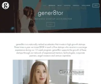 Gener8Tor.com(Incubator) Screenshot