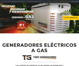 GeneracGeneradores.com(GENERADORES ELECTRICOS A GAS) Screenshot