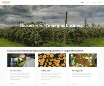 Genera.co.nz(Genera Biosecurity) Screenshot