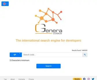 Generacodice.com(The international search engine for developers) Screenshot