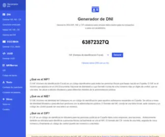 Generador-DE-Dni.com(CIF)) Screenshot