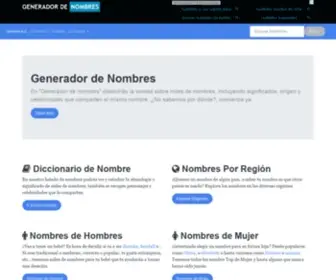 Generadordenombres.com(Nombres de Bebés de la A a la Z) Screenshot