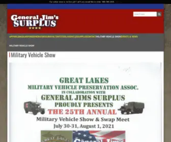 General-Jims.com(Military Vehicle Show) Screenshot