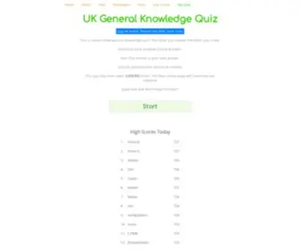 General-Knowledge-Quiz.co.uk Screenshot