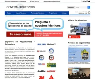 Generaladhesivos.com(Pegamentos Adhesivos) Screenshot