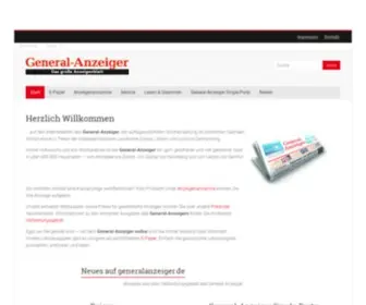 Generalanzeiger.de(General-Anzeiger) Screenshot